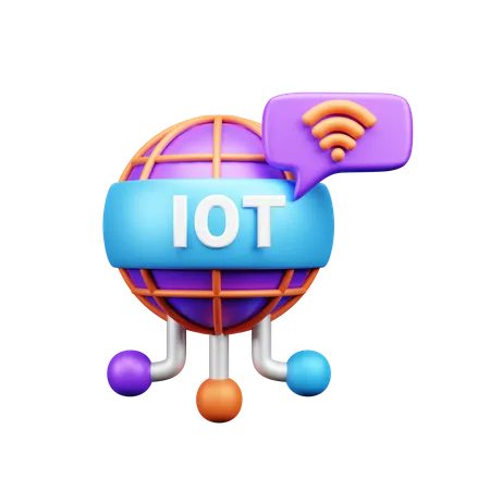 Internet des objets  3D Icon