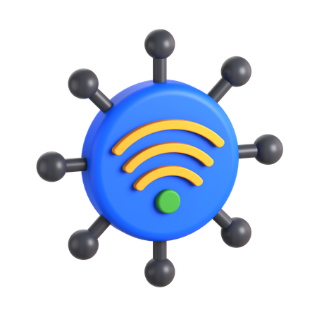 Internet des objets IOT  3D Icon