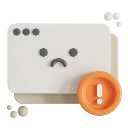 Internet error  3D Icon