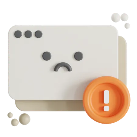 Internet error  3D Icon