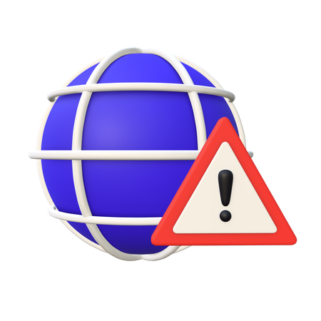 Internet Error  3D Icon