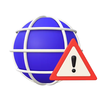 Internet Error 3D Icon