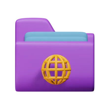 Internet File  3D Icon