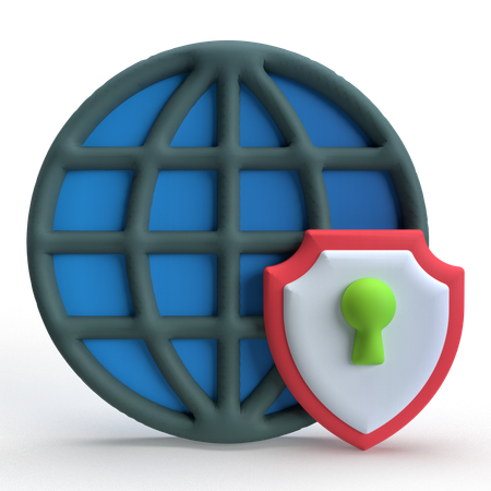 Internet Firewall  3D Icon