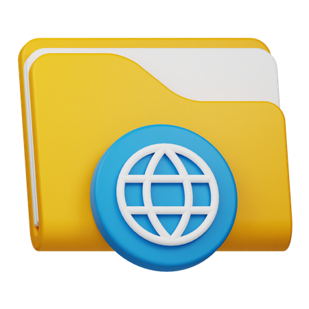 Internet Folder  3D Icon