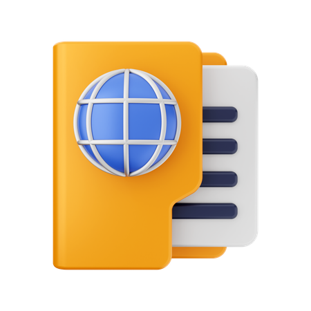 Internet Folder  3D Icon