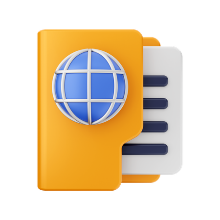 Internet Folder 3D Icon
