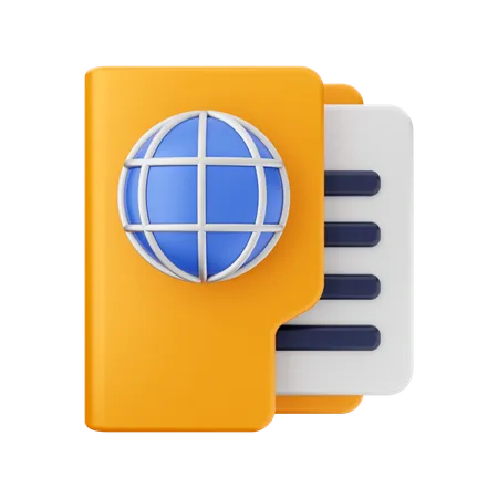 Internet Folder  3D Icon
