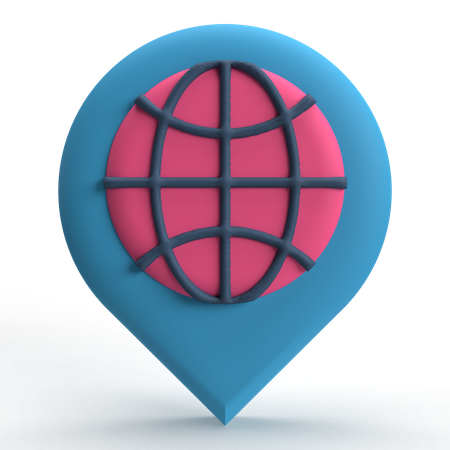 Internet Location  3D Icon