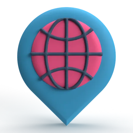 Internet Location  3D Icon