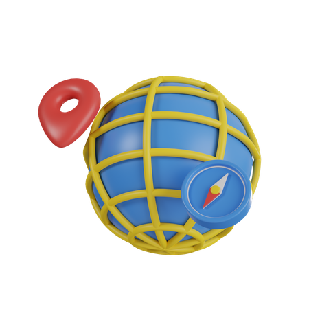 Internet location  3D Icon