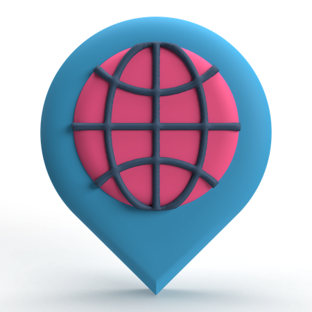 Internet Location  3D Icon