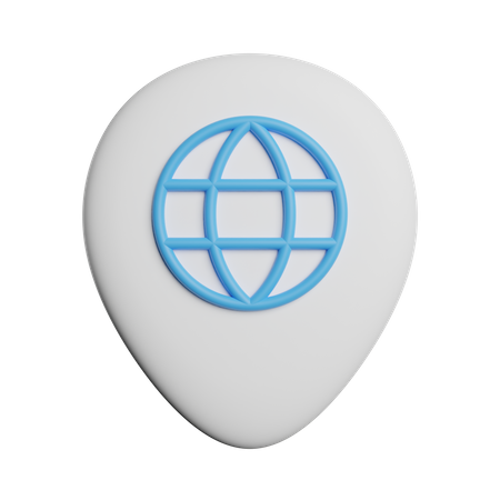 Internet Location  3D Icon