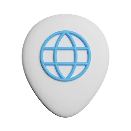 Internet Location  3D Icon