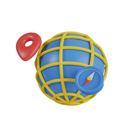 Internet location  3D Icon