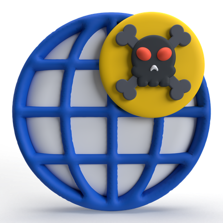 Malware Internet  3D Icon