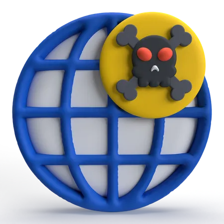 Malware Internet  3D Icon