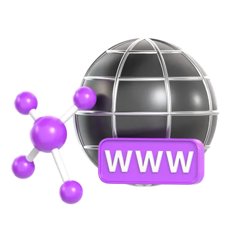 Internet Network  3D Icon