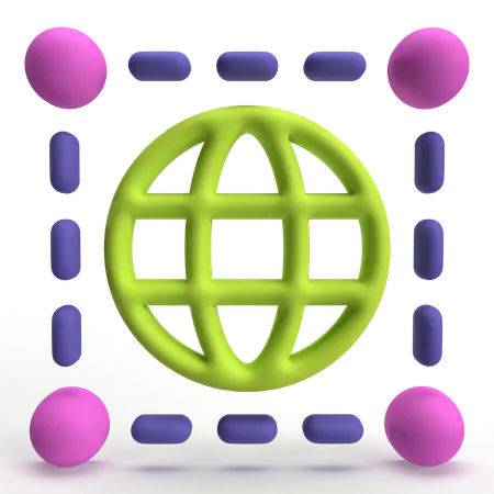 Internet Network  3D Icon