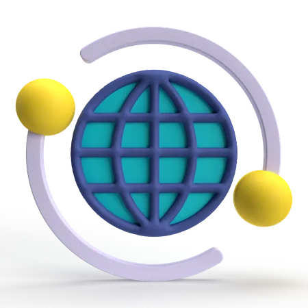 Internet Network  3D Icon