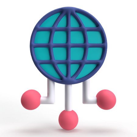 Internet Network  3D Icon