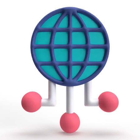 Internet Network  3D Icon