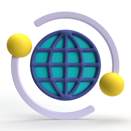 Internet Network  3D Icon