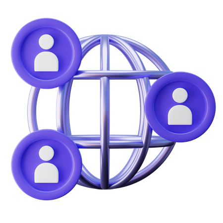 Internet-Netzwerk  3D Icon