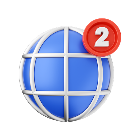 Internet Notification  3D Icon