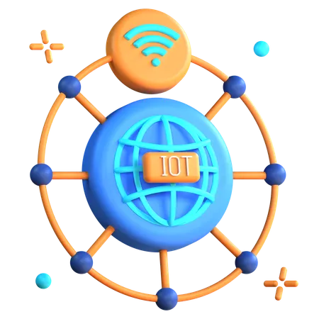 Internet Of Things  3D Icon