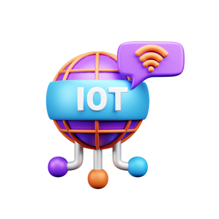 Internet Of Things  3D Icon