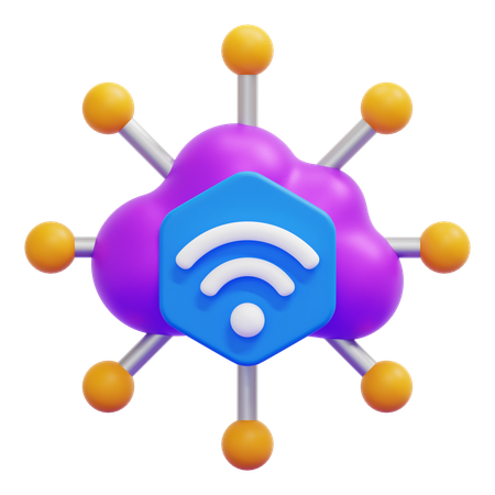 Internet Of Things  3D Icon