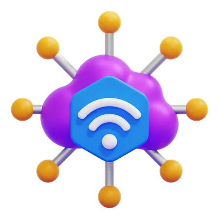 Internet Of Things  3D Icon