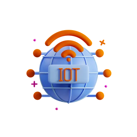 Internet Of Things  3D Icon