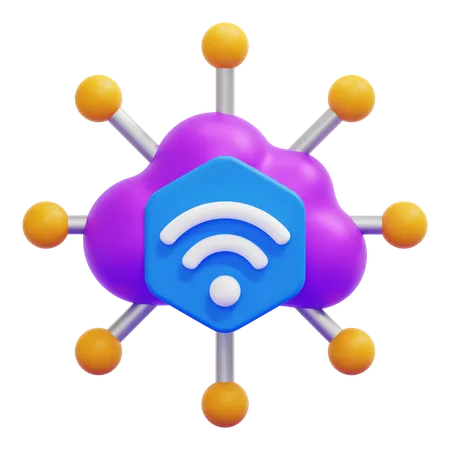 Internet Of Things  3D Icon