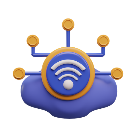 Internet Of Things  3D Icon