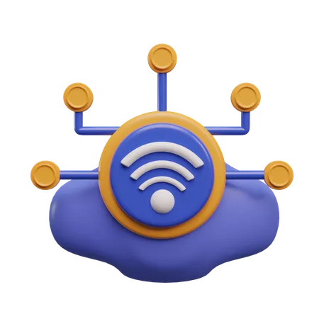 Internet Of Things  3D Icon