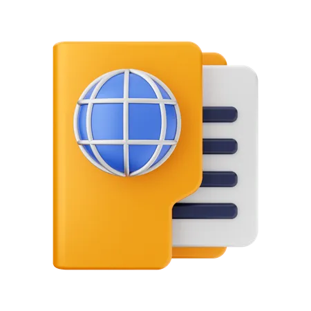 Internetordner  3D Icon