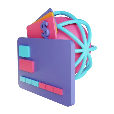 Internet Payment  3D Illustration