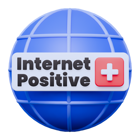 Internet Positive  3D Icon