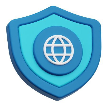 Internet Protection  3D Icon