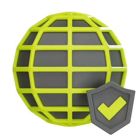 Internet Protection  3D Icon