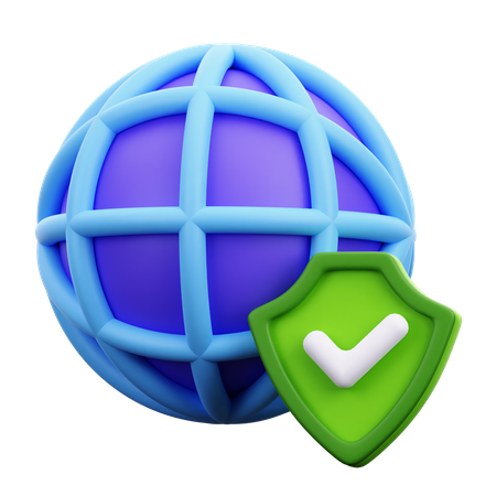 Internet Protection 3D Icon