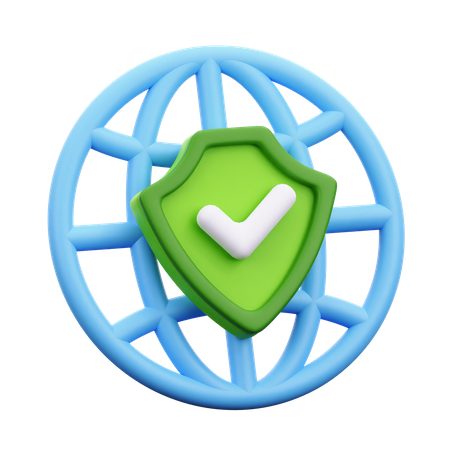 Internet Protection 3D Icon