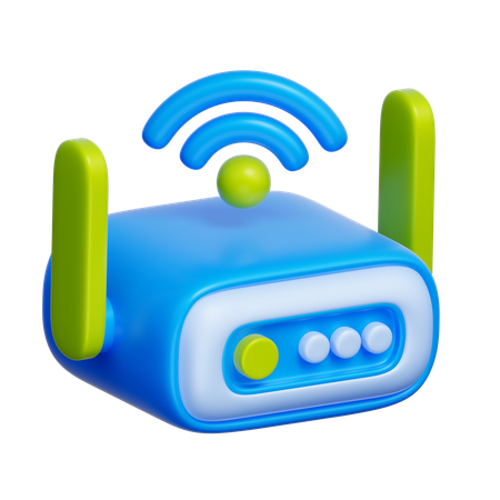 Internet Router  3D Icon