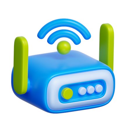 Internet-Router  3D Icon