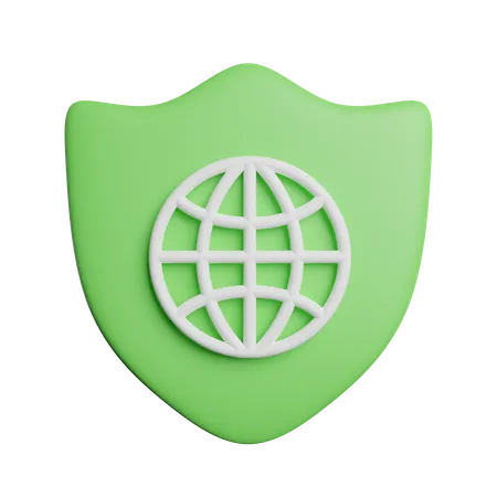 Internet Safe  3D Icon