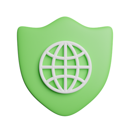 Internet Safe  3D Icon