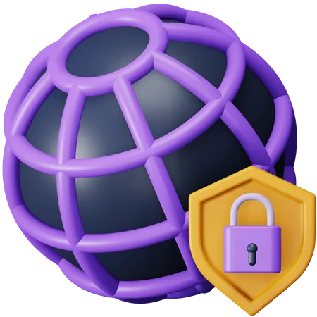 Internet Safety  3D Icon