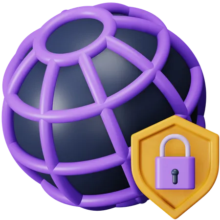 Internet Safety 3D Icon